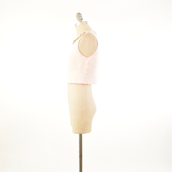 ❌SOLD❌Eliza J Blush Pink Jeweled Crop Top - Picture 5 of 7